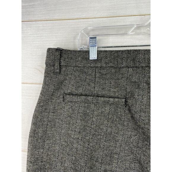 Lee Pants Womens Plus Sz 20 Brown/Gray Herringbone Tweed Dress Reg Straight Leg - Picture 9 of 13